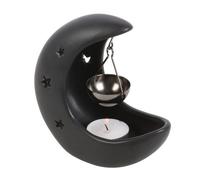 Something Different Black Crescent Moon Hanging Oil Burner