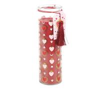 Something Different Black Fig Sacred Heart Tube Candle in Light Red Something Different Light Red