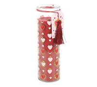Something Different Black Fig Sacred Heart Tube Candle in Light Red Something Different Light Red