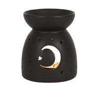Something Different Black Mystical Moon Cut Out Oil Burner
