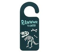 something different Blue GITD Dinosaur Door Hanger