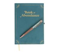 Something Different Book Of Abundance Green Aventurine Notebook with Pen, Green, One size