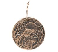 Something Different Bronze Terracotta Hare Plaque Decor