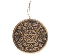 Something Different Bronze Terracotta Triple Moon Plaque