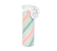 Something Different Bubblegum Candy Stripe Tube Candle Pastel Blue/pink (One Size)