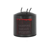 Enchanting Black Wax Vampire Tears Pillar Candle - 7.5cm (1 Pc.) - Unique & Spellbinding Design,Mystical Ambiance & High Quality Wax - Perfect for Home Decor Accent