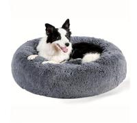Something Different Calming Dog & Cat Bed, Round Donut Washable Dog Bed, Non-Skid, Faux Fur, Anti-Anxiety Cuddler Warming Cozy Soft Round Bed for Large Dogs and Cats