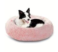 Something Different Calming Dog & Cat Bed, Round Donut Washable Dog Bed, Non-Skid, Faux Fur, Anti-Anxiety Cuddler Warming Cozy Soft Round Bed for Large Dogs and Cats