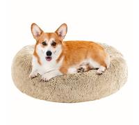 Something Different Calming Dog & Cat Bed, Round Donut Washable Dog Bed, Non-Skid, Faux Fur, Anti-Anxiety Cuddler Warming Cozy Soft Round Bed for Large Dogs and Cats
