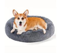 Something Different Calming Dog & Cat Bed, Round Donut Washable Dog Bed, Non-Skid, Faux Fur, Anti-Anxiety Cuddler Warming Cozy Soft Round Bed for Large Dogs and Cats