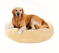 Something Different Calming Dog & Cat Bed, Round Donut Washable Dog Bed, Non-Skid, Faux Fur, Anti-Anxiety Cuddler Warming Cozy Soft Round Bed for Large Dogs and Cats