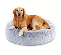 Something Different Calming Dog & Cat Bed, Round Donut Washable Dog Bed, Non-Skid, Faux Fur, Anti-Anxiety Cuddler Warming Cozy Soft Round Bed for Large Dogs and Cats