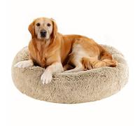 Something Different Calming Dog & Cat Bed, Round Donut Washable Dog Bed, Non-Skid, Faux Fur, Anti-Anxiety Cuddler Warming Cozy Soft Round Bed for Large Dogs and Cats