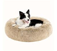 Something Different Calming Dog & Cat Bed, Round Donut Washable Dog Bed, Non-Skid, Faux Fur, Anti-Anxiety Cuddler Warming Cozy Soft Round Bed for Large Dogs and Cats
