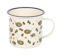 Diletto Gifts Camping Print Enamel Mug