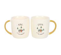 Something Different Camping King And Queen 400ml Mug (Pack oOne Size Beige/Yello