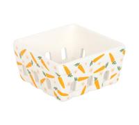 Something Different Carrot Patch Ceramic Basket in White Something Different White