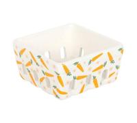 Something Different Carrot Patch Ceramic Basket in White Something Different White
