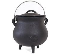 Something Different Cast Iron Cauldron with Pentagram, Black, 19 cm