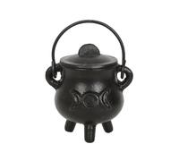 Something Different Cast Iron Triple Moon Cauldron in Black Something Different Black