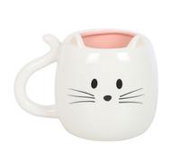 Something Different Cat Shaped Mug White (One Size)
