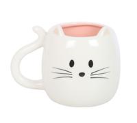 Something Different Cat Shaped Mug White (One Size)