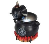 Something Different Cauldron Backflow Incense Burner in Black Something Different Black