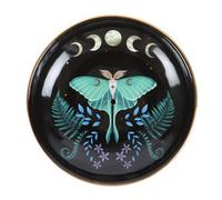 Something Different Ceramic Luna Moth Incense Holder Black/green (One Size)
