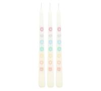 Something Different Chakra Balancing Taper Candle (Pack Of 3) White/multicoloured (One Size)