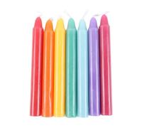Something Different Chakra Energy Candles Serano - Unscented Paraffin Wax - Multicoloured Pack of 14