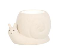 Something Different Charming Snail Oil Burner In Stone Hue