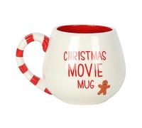 Something Different Christmas Movie Boxed Mug - Rounded Mug with Candy Cane Striped Handle and Gingerbread Man Design