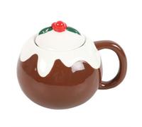 Something Different Christmas Pudding Mug in Dark Brown Something Different Dark Brown