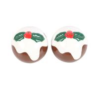 Something Different Christmas Pudding Salt & Pepper Shakers in Brown Something Different Brown