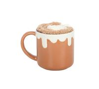Something Different Cinnamon Roll Mug And Sock Set Brown/white (One Size)