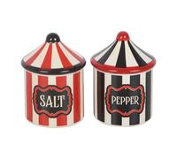 Something Different Circus Tent Salt and Pepper ShakersOne Size Black/White/Red