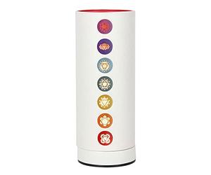 Something Different CK_44331 Electric Aroma Lamp | Seven Chakra | H25.5cm x W10cm x D10cm | Pack of 1, white