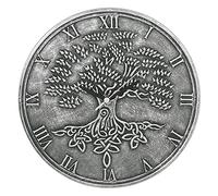 Something Different Clock, Terracotta, Silver