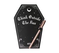 Something Different Coffin Shaped Notebook Black (One Size)