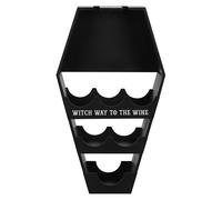 Something Different Coffin Wine Rack in Black Something Different Black
