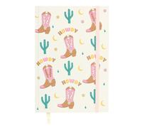 Something Different Cowboy Boot A5 Notebook in White Something Different White