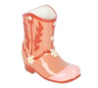 Something Different Cowboy Boot Flower Vase (One Size) (Pink)