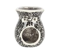 Something Different Crackle Effect Oil Burner in Mid Grey Something Different Mid Grey