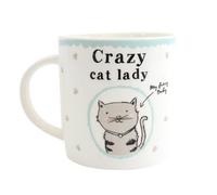 Something Different Crazy Cat Lady Ceramic Boxed Mug Something Different Multicolor