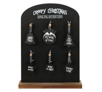 Something Different Creepy Hanging Sign Set (Pack Of 36) Black (One Size)