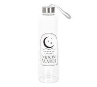 Something Different Crescent Moon Gl Water Bottle Clear/black (One Size)