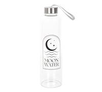 Something Different Crescent Moon Gl Water Bottle Clear/black (One Size)