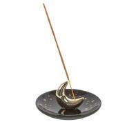 Something Different Crescent Moon Incense Holder in Gold Something Different Gold