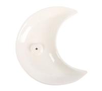 Something Different Crescent Moon Incense Holder White (One Size)