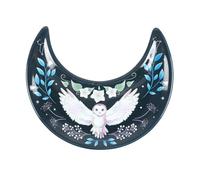 Something Different Crescent Moon Owl Trinket Dish (One Size) (Blue/White)
